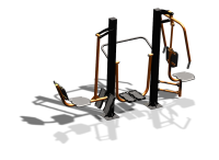 Уличный тренажер "Жим ногами Шагомер Жим от груди" УТ333 в Благовещенске