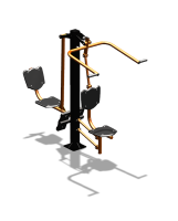 Уличный тренажер "Верхняя тяга Жим ногами" УТ322 в Благовещенске