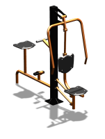 Уличный тренажер "Жим от груди Вело" УТ321 в Благовещенске