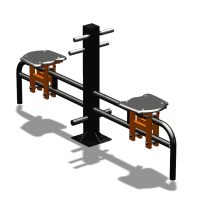 Уличный тренажер  "Каталка двойная"   УТ215 в Благовещенске