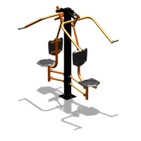 Уличный тренажер  "Верхняя тяга двойная"  УТ207 в Благовещенске