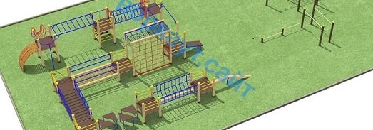 Проект спортплощадки с полосой препятствий в Благовещенске