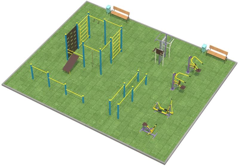 Проект спортплощадки 150 метров в Благовещенске в Благовещенске