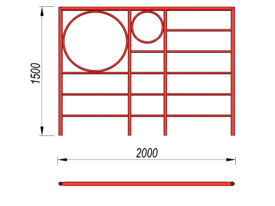 Шведская стенка с кольцами МАФ 3502 в Благовещенске