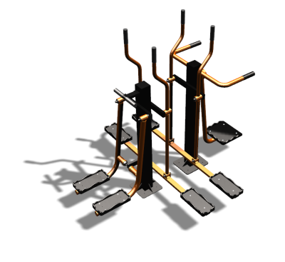 Уличный тренажер "Шпагат Маятник Лыжник двойной" УТ335 в Благовещенске