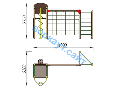 Детский спортивный комплекс Игровой ДСК 3111 в Благовещенске