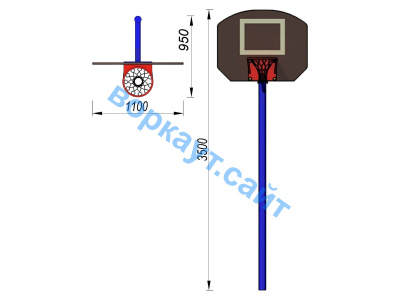 Баскетбольный щит СИО 3510 в Благовещенске