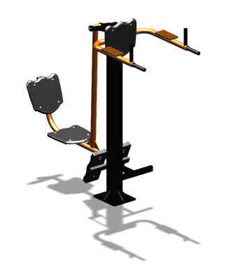 Уличный тренажер "Жим ногами Брусья Пресс" УТ329 в Благовещенске