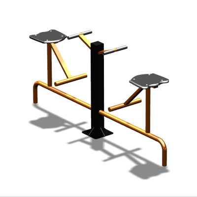 Уличный тренажер  "Твистер сидя двойной"   УТ216 в Благовещенске