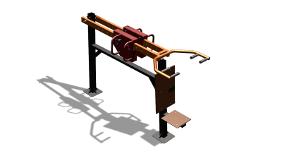 Силовой уличный тренажер  "Жим сидя"  УТ412 в Благовещенске