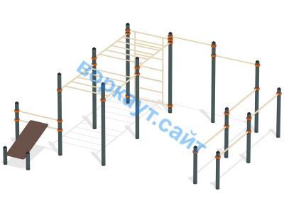 Спортивный комплекс воркаут ВС-50 в Благовещенске
