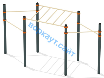 Турник разноуровневый с рукоходом ВС-26 в Благовещенске