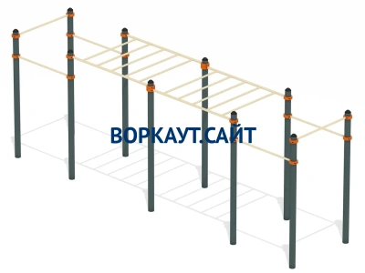Воркаут рукоход с турниками ВС-23 в Благовещенске