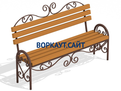 Лавочка кованная МАФ 1606 в Благовещенске