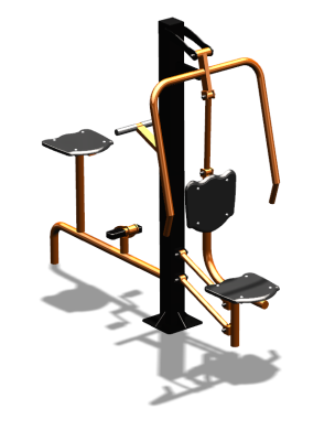 Уличный тренажер "Жим от груди Вело" УТ321 в Благовещенске