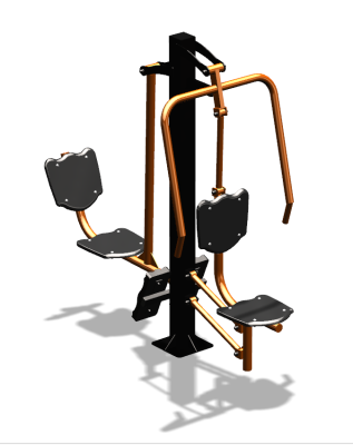Уличный тренажер "Жим от груди Жим ногами" УТ304 в Благовещенске