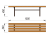 Лавочка без спинки МАФ 1601 в Благовещенске Лавочка без спинки МАФ 1601 в Благовещенске