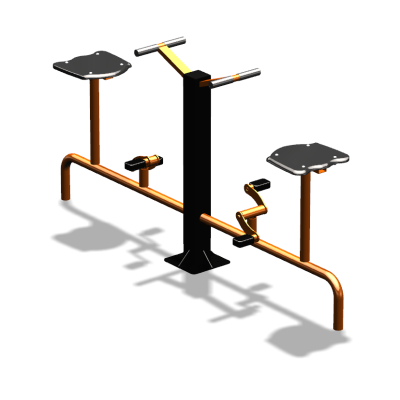 Уличный тренажер  "Вело двойной"   УТ211 в Благовещенске