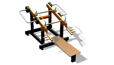 Силовой уличный тренажер  "Жим от груди"  УТ422 в Благовещенске
