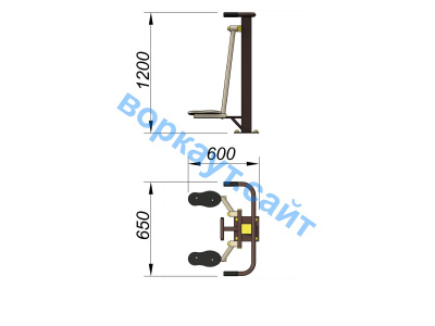 Уличный тренажер Атлетический комплекс УТ 010 в Благовещенске