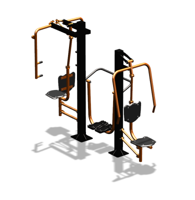 Уличный тренажер "Жим от себя Шагомер Баттерфляй" УТ303 в Благовещенске