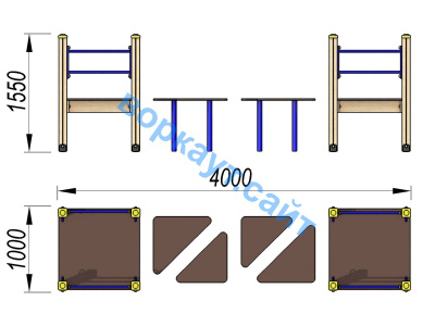 Детский спортивный комплекс Мостик ДСК 3114 в Благовещенске