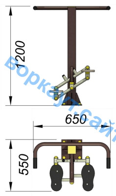 Уличный тренажер "Балансир" УТ 007 в Благовещенске