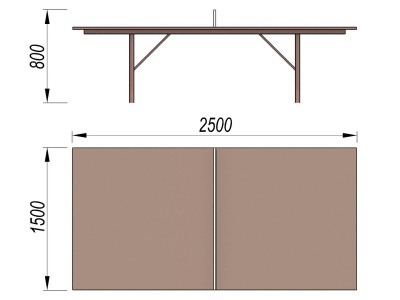 Теннисный стол МАФ 3517 в Благовещенске