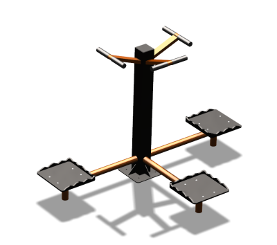 Уличный тренажер "Твистер тройной" УТ337 в Благовещенске