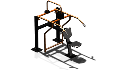 Силовой уличный тренажер  "Жим вверх сидя"  УТ403 в Благовещенске