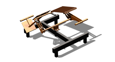 Силовой уличный тренажер  "Пресс Гиперэкстензия"  УТ420 в Благовещенске
