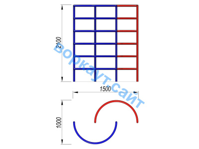 Шведская стенка полукруглая ДСК 3503 в Благовещенске